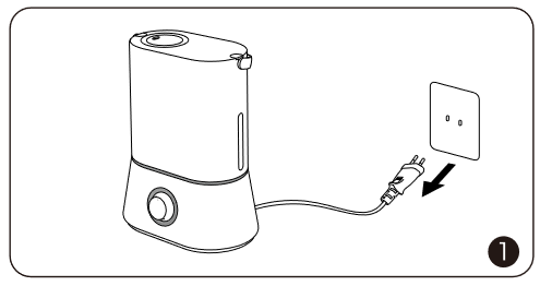 TaoTronics - TT-AH024 - DESPUÉS DE USAR EL HUMIDIFICADOR PASO 1 DESPUÉS DE USAR EL HUMIDIFICADOR PASO 1