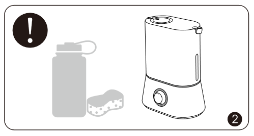 TaoTronics - TT-AH024 - DESPUÉS DE USAR EL HUMIDIFICADOR PASO 2 DESPUÉS DE USAR EL HUMIDIFICADOR PASO 2