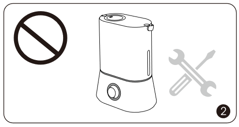 TaoTronics - TT-AH024 - DESPUÉS DE USAR EL HUMIDIFICADOR PASO 4 DESPUÉS DE USAR EL HUMIDIFICADOR PASO 4