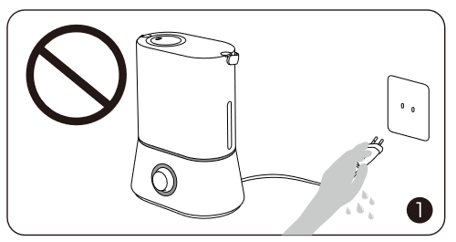 TaoTronics - TT-AH024 - CUANDO USE EL HUMIDIFICADOR PASO 1 CUANDO USE EL HUMIDIFICADOR PASO 1