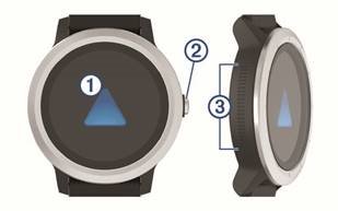 Garmin - VIVOACTIVE 3 - Descripción general del dispositivo Descripción general del dispositivo