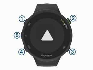 Garmin - FORERUNNER 45 - Descripción general del dispositivo Descripción general del dispositivo