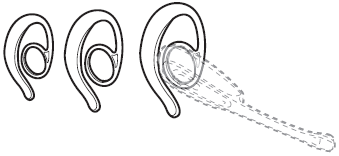 Plantronics - CS55 - Enganches para la oreja Enganches para la oreja