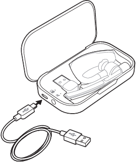Plantronics - BT300 - Estuche de carga a la PC o al cargador de pared USB Paso 2 Estuche de carga a la PC o al cargador de pared USB Paso 2