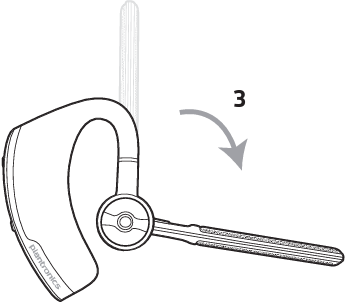 Plantronics - BT300 - Ajustar su auricular Paso 3 Ajustar su auricular Paso 3