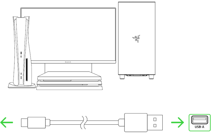 Razer - KAIRA PRO - Paso 2 de carga Paso 2 de carga