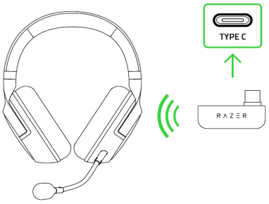 Razer - KAIRA PRO - Paso 1 de conexión Paso 1 de conexión
