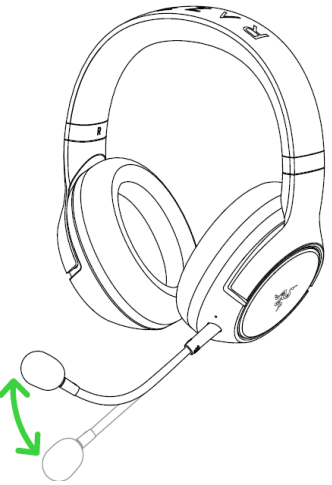 Razer - KAIRA PRO - Uso del micrófono Paso 2 Uso del micrófono Paso 2