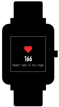 Amazfit - Bip - Alerta de frecuencia cardíaca Alerta de frecuencia cardíaca