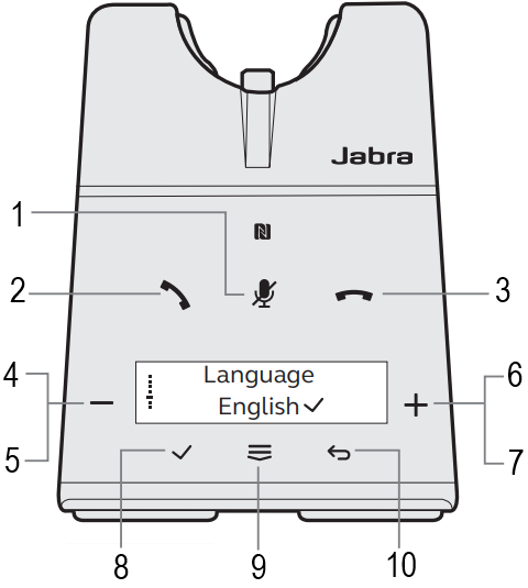 Jabra - Engage 75 - Botones Paso 1 Botones Paso 1