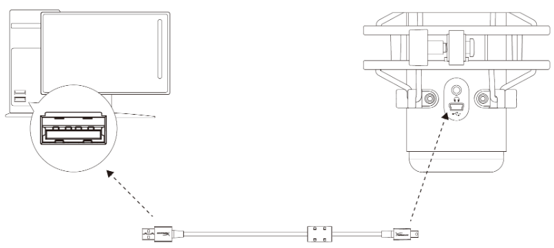 HYPERX - QuadCast HX-MICQC-BK - Uso con PC o Mac Uso con PC o Mac