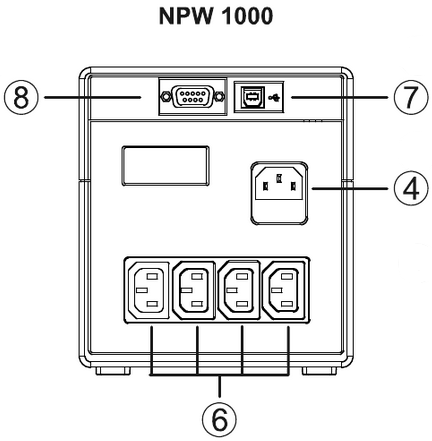 Riello UPS - NetPower NPW 600 - Visión general Parte 4 - NPW 1000 Visión general Parte 4 - NPW 1000