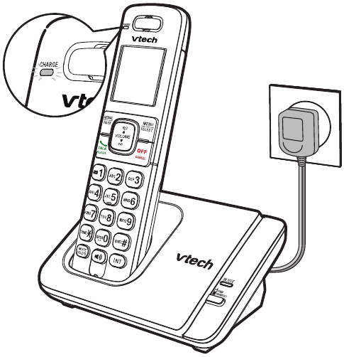 VTech - CS6719 - Cargue la batería Cargue la batería