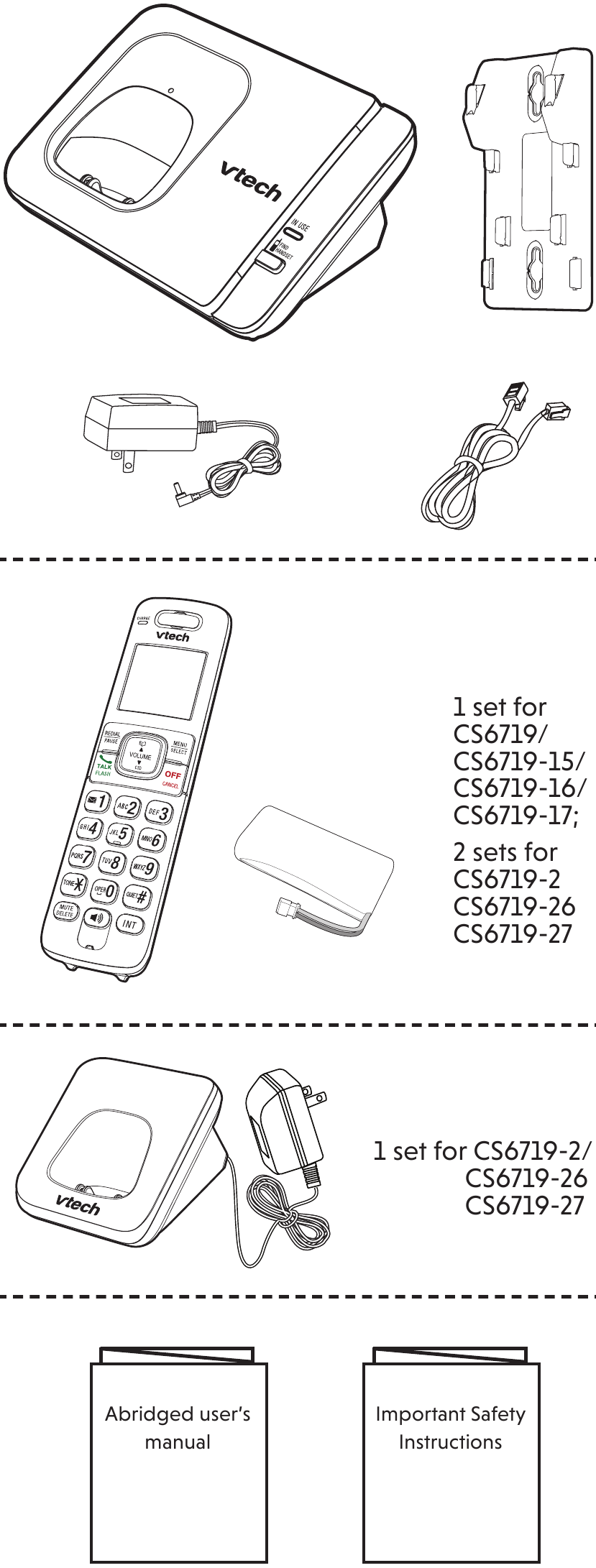 VTech - CS6719 - ¿Qué hay en la caja? ¿Qué hay en la caja?
