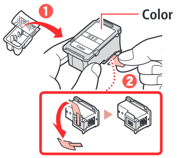 Canon - TS3500 Series - Instalación de los cartuchos FINE - Paso 2 Instalación de los cartuchos FINE - Paso 2