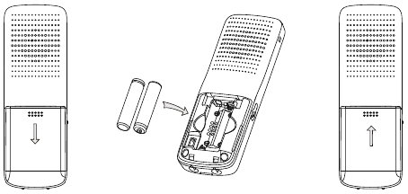 Yealink - W52H - Montaje del Teléfono - Inserción de las baterías Montaje del Teléfono - Inserción de las baterías