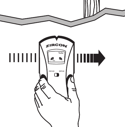 Zircon - StudSensor e50 - Encontrando un Montante - Encendiéndose Encontrando un Montante - Encendiéndose