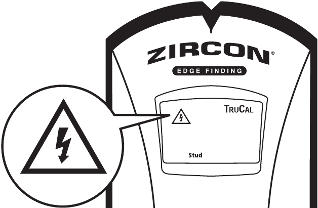 Zircon - StudSensor e50 - Detección Wirewarning Detección Wirewarning