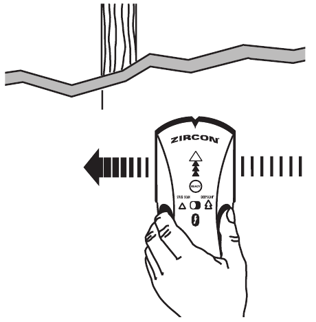 Zircon - StudSensor e40 - ENCONTRAR UN MONTANTE - Paso 3 ENCONTRAR UN MONTANTE - Paso 3