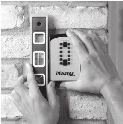 Master Lock - Select Access 5412EURD - Para colgar el modelo de montaje en pared - Paso 2 Para colgar el modelo de montaje en pared - Paso 2
