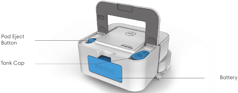 iRobot - Braava jet - Vista superior - Trasera Vista superior - Trasera