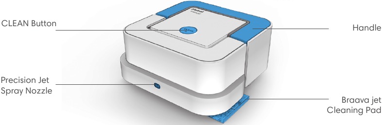 iRobot - Braava jet - Vista superior - Frontal Vista superior - Frontal