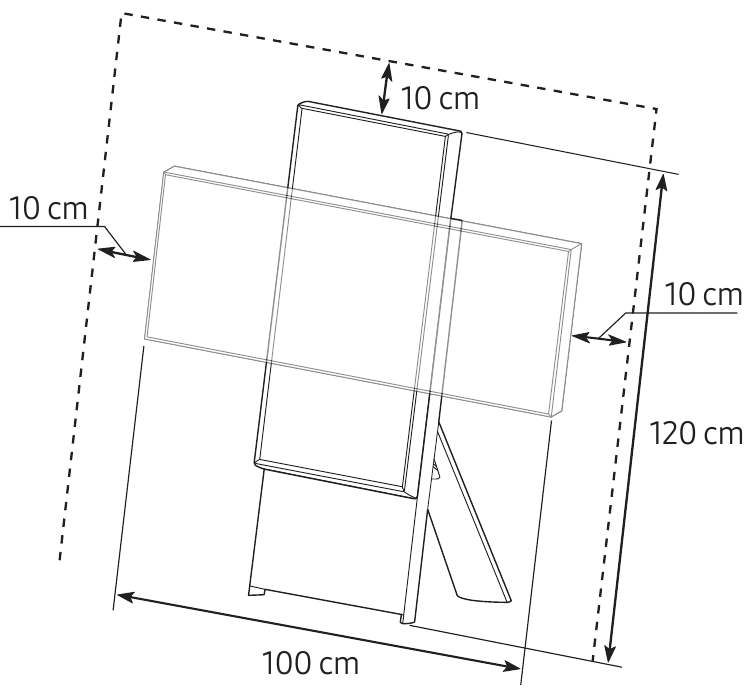 Samsung - QA43LS05B - Proporcionar una ventilación adecuada para su televisor Proporcionar una ventilación adecuada para su televisor