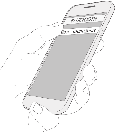 Bose - Soundsport - Emparejamiento de su dispositivo móvil - Paso 2 Emparejamiento de su dispositivo móvil - Paso 2