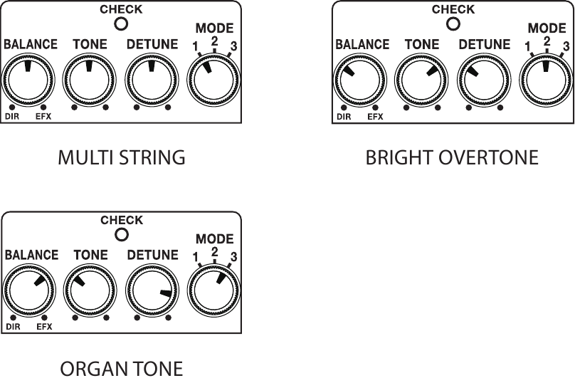 Boss - Multi Overtone MO-2 - Ejemplos de configuración Ejemplos de configuración