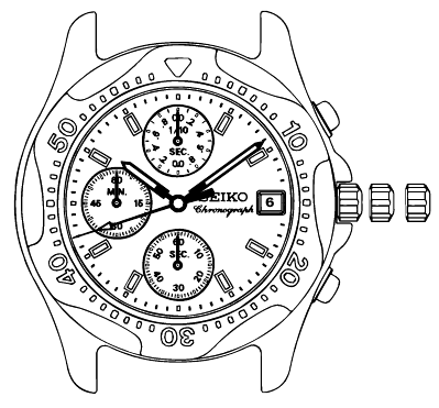 Seiko - V657 - CRONÓMETRO CRONÓMETRO