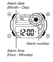 Configuración de alarmas en el reloj Configuración de alarmas en el reloj