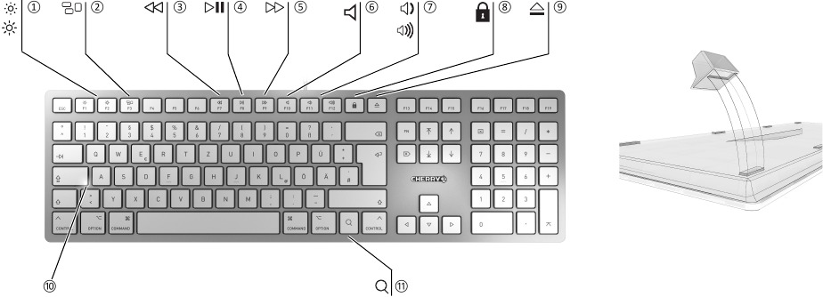 Cherry - KC 6000 SLIM FOR MAC - Visión general Visión general