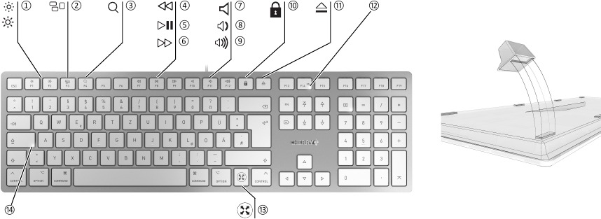 Cherry - KC 6000C FOR MAC - Visión general Visión general