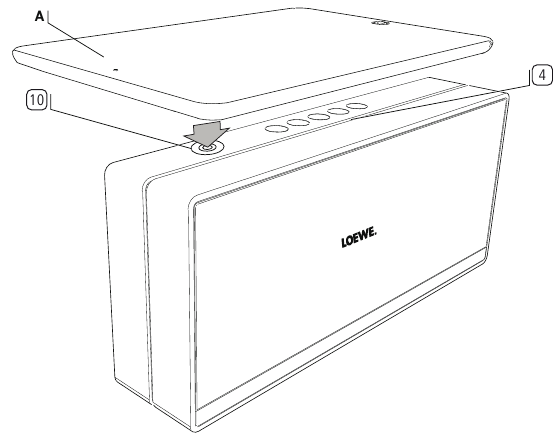 Loewe - Speaker 2go - Vinculación de la fuente de audio a través de Connectivity Easy Pairing Vinculación de la fuente de audio a través de Connectivity Easy Pairing