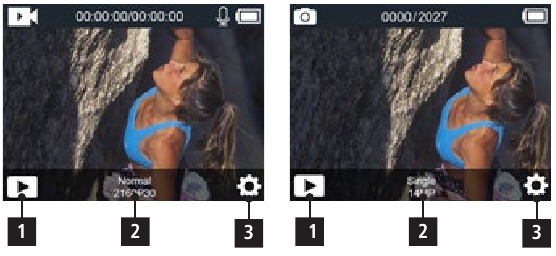 Cambiar a la pantalla frontal