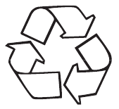 Símbolo de reciclaje de embalaje
