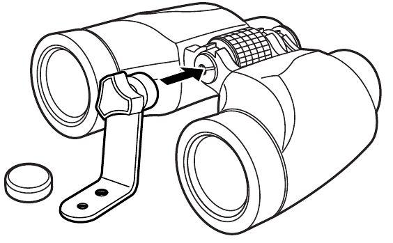 Olympus - 8X42 EXPS I - Instalar el adaptador de trípode (opcional) Instalar el adaptador de trípode (opcional)