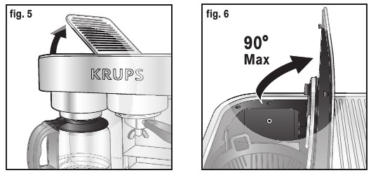 Krups - XP6040 - FUNCIÓN DE CAFÉ - Paso 1 FUNCIÓN DE CAFÉ - Paso 1