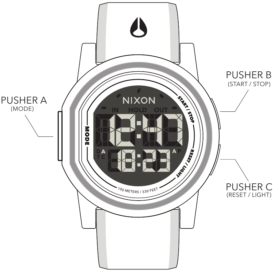 NIXON - THE DISK - Usando el MODO ALARMA Usando el MODO ALARMA
