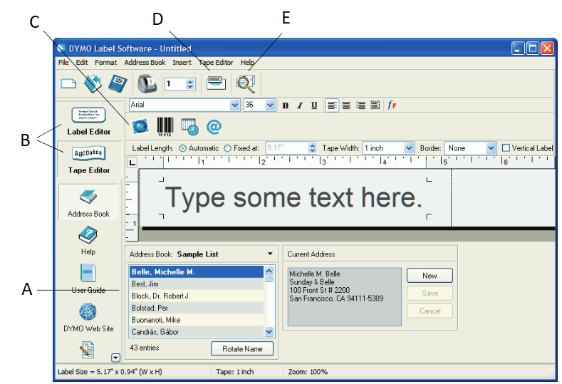 Dymo - LabelManager PCII - Impresión de etiquetas con el software de etiquetas Impresión de etiquetas con el software de etiquetas