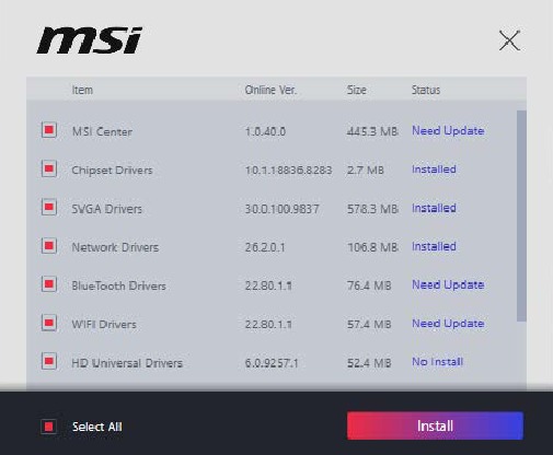 MSI - Z790-S01 - Instalación de Drivers - Paso 2 Instalación de Drivers - Paso 2