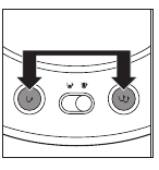 Iniciar el enjuague pulsando los botones de 1 y 2 tazas