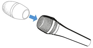 Sennheiser - E 835 - Instalación - Uso del paravientos Instalación - Uso del paravientos