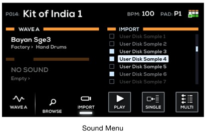 Alesis - Strike Multipad - Importar archivos desde USB Importar archivos desde USB