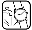 Imagen de un reloj con resistencia al agua de 3 bares