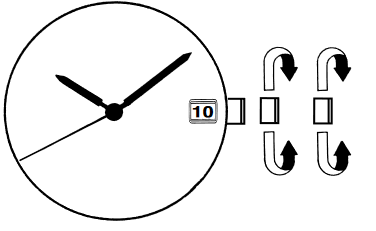 Pulsar - VX32 - AJUSTE DE HORA/CALENDARIO PARA MODELOS CON CALENDARIO DE FECHA AJUSTE DE HORA/CALENDARIO PARA MODELOS CON CALENDARIO DE FECHA