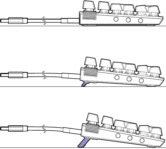 NZXT - Function 2 - Setting Up - Step 3 - Deploy the angled rear feet Configuración - Paso 3 - Despliegue las patas traseras en ángulo