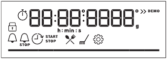 Electrolux - EOF6H46X2 - PANEL DE CONTROL - Descripción de la pantalla PANEL DE CONTROL - Descripción de la pantalla