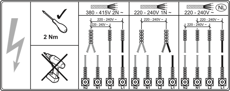 Electrolux - LIB60420C - Diagrama de conexión Diagrama de conexión