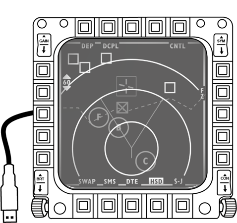 Thrustmaster - MFD Cougar - Montaje de una MFD - Paso 4 Montaje de una MFD - Paso 4